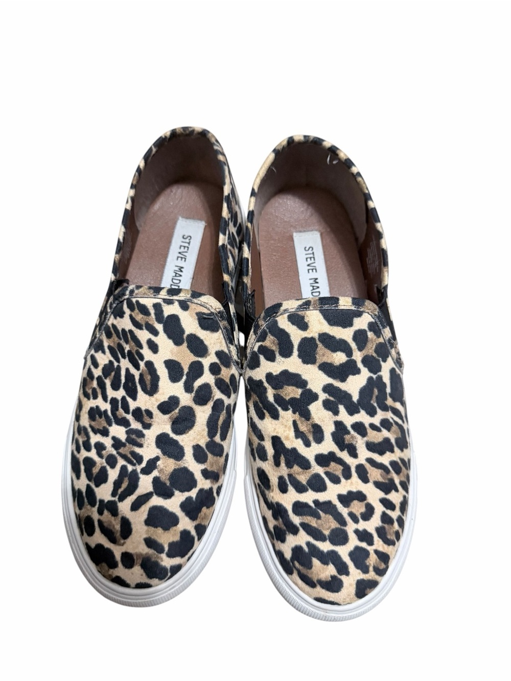 💙Steve Madden Kids' Leopard Print Slip-On Sneakers - Tan/BlackSize 6M